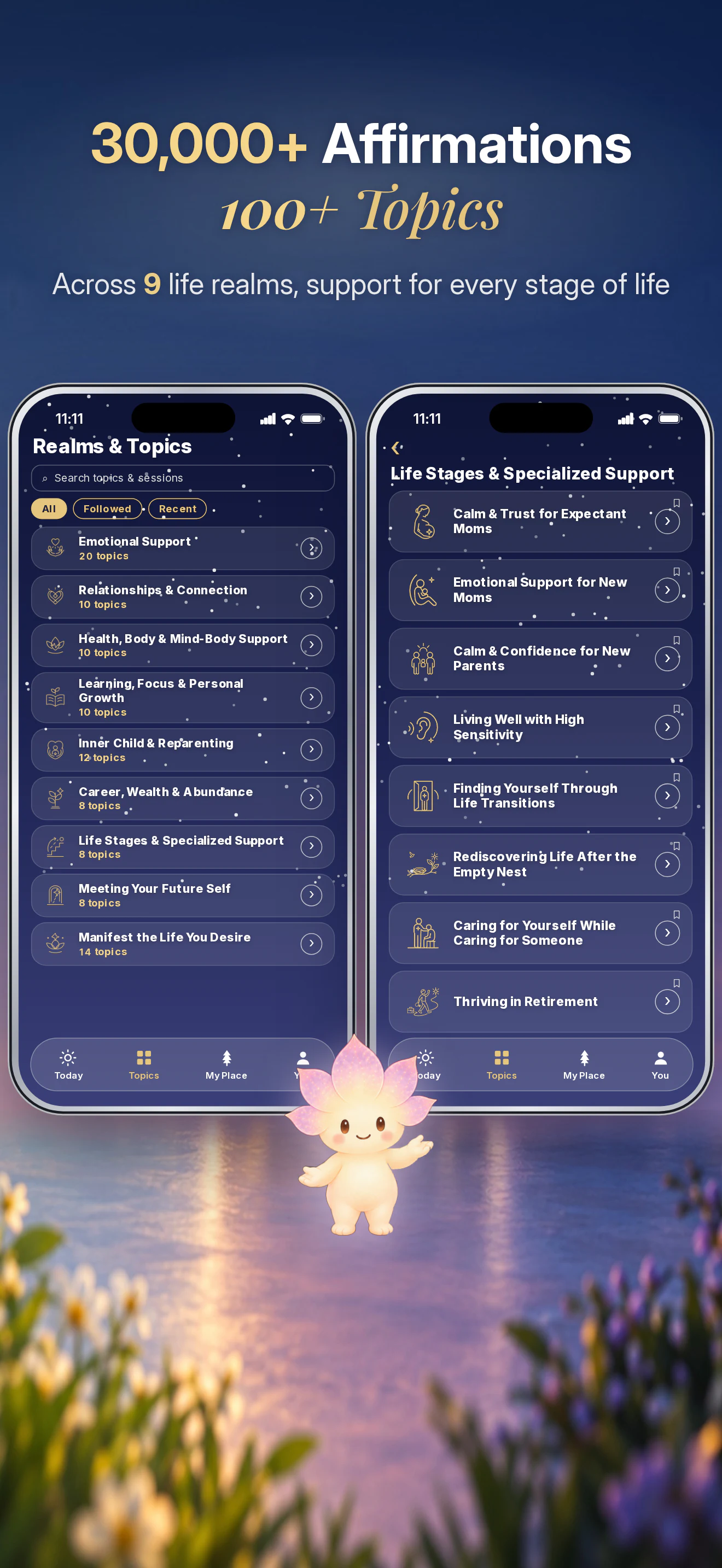 Explore topics across the parts of life that matter